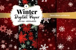 Winter Bokeh, Digital Paper, Scrapbook Paper, Bokeh, Snowflake Bokeh, Blue Bokeh, Snow Digital Paper, Snowflake Scrapbook, Blue Snowflake, Winter, Snowflake,