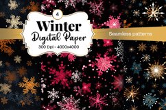 Winter Bokeh, Digital Paper, Scrapbook Paper, Bokeh, Snowflake Bokeh, Blue Bokeh, Snow Digital Paper, Snowflake Scrapbook, Blue Snowflake, Winter, Snowflake,