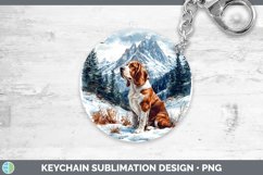 GorgeousWinter Dogs Keychain design.