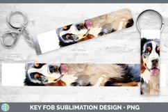 GorgeousWinter Dogs Key Fob design.