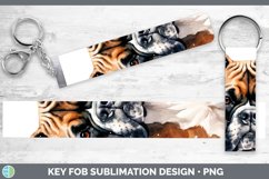 GorgeousWinter Dogs Key Fob design.