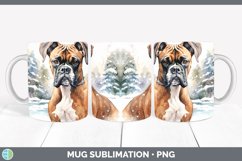 GorgeousWinter Dogs Mug Wrap design.