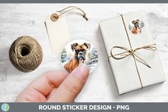 GorgeousWinter Dogs Stickers design.