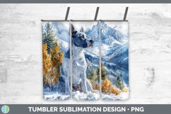 GorgeousWinter Dogs Tumbler design.