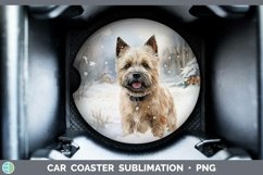 GorgeousWinter Dogs Car Coaster design.