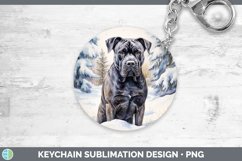 GorgeousWinter Dogs Keychain design.