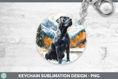 GorgeousWinter Dogs Keychain design.