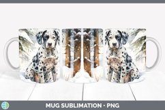 GorgeousWinter Dogs Mug Wrap design.