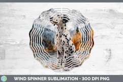 GorgeousWinter Dogs Wind Spinner design.