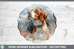 GorgeousWinter Dogs Wind Spinner design.