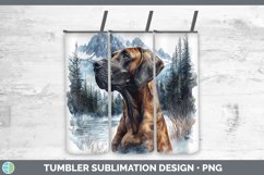 GorgeousWinter Dogs Tumbler design.