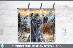 GorgeousWinter Dogs Tumbler design.