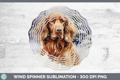 GorgeousWinter Dogs Wind Spinner design.