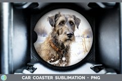 GorgeousWinter Dogs Car Coaster design.