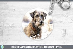 GorgeousWinter Dogs Keychain design.