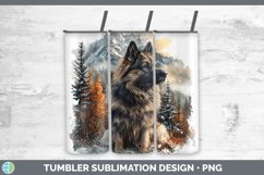 GorgeousWinter Dogs Tumbler design.