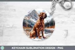GorgeousWinter Dogs Keychain design.