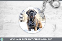 GorgeousWinter Dogs Keychain design.