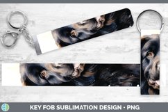 GorgeousWinter Dogs Key Fob design.