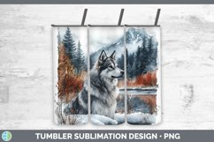 GorgeousWinter Dogs Tumbler design.