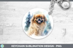 GorgeousWinter Dogs Keychain design.
