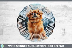 GorgeousWinter Dogs Wind Spinner design.