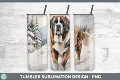 GorgeousWinter Dogs Tumbler design.