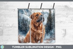 GorgeousWinter Dogs Tumbler design.