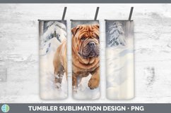 GorgeousWinter Dogs Tumbler design.