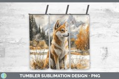 GorgeousWinter Dogs Tumbler design.
