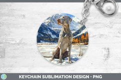 GorgeousWinter Dogs Keychain design.