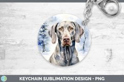 GorgeousWinter Dogs Keychain design.