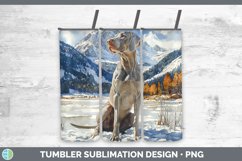 GorgeousWinter Dogs Tumbler design.