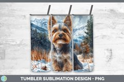 GorgeousWinter Dogs Tumbler design.