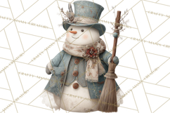 Winter Wonderland Clipart, Holiday Animals Digital Art PNG Product Image 5