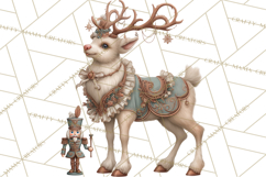 Winter Wonderland Clipart, Holiday Animals Digital Art PNG Product Image 5