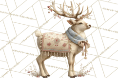 Winter Wonderland Clipart, Holiday Animals Digital Art PNG Product Image 2