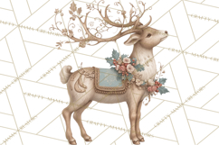 Winter Wonderland Clipart, Holiday Animals Digital Art PNG Product Image 3