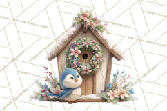 Winter Wonderland Clipart, Holiday Animals Digital Art PNG Product Image 2