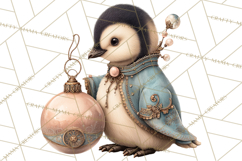 Winter Wonderland Clipart, Holiday Animals Digital Art PNG Product Image 3