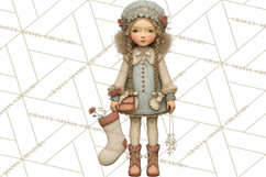 Winter Wonderland Clipart, Holiday Animals Digital Art PNG Product Image 4