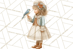 Winter Wonderland Clipart, Holiday Animals Digital Art PNG Product Image 5