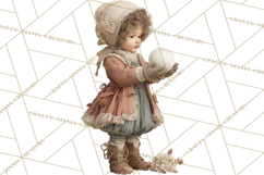 Winter Wonderland Clipart, Holiday Animals Digital Art PNG Product Image 5