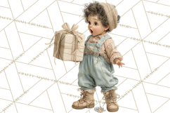 Winter Wonderland Clipart, Holiday Animals Digital Art PNG Product Image 3