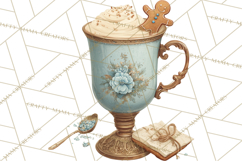 Winter Wonderland Clipart, Holiday Animals Digital Art PNG Product Image 4