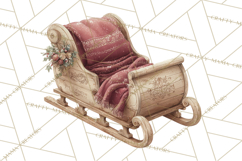 Winter Wonderland Clipart, Holiday Animals Digital Art PNG Product Image 5