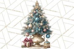 Winter Wonderland Clipart, Holiday Animals Digital Art PNG Product Image 3