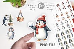 Winter Penguins Sticker Product Image 1