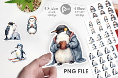 Winter Penguins Sticker Product Image 1