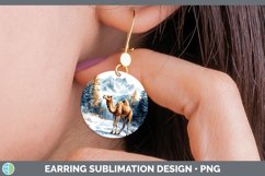 GorgeousWinter Exotic Animals Round Earrings design.